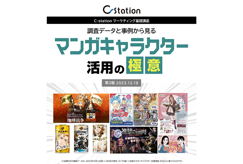 【人気資料を改訂！】2023調査データと事例から見る「マンガキャラクター活用の極意」 ── マンガIPが持つ、3つの「課題突破力」