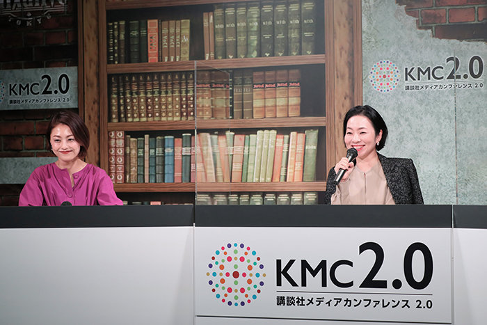 （左）講談社 第二事業局 VOCEウェブサイト編集長　三好さやか、（右）同 mi-mollet編集長　川良咲子