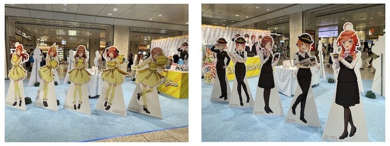 JR東海による推し旅x『五等分の花嫁』名古屋駅写真1