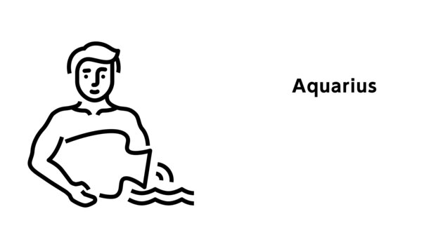 水瓶座イラスト