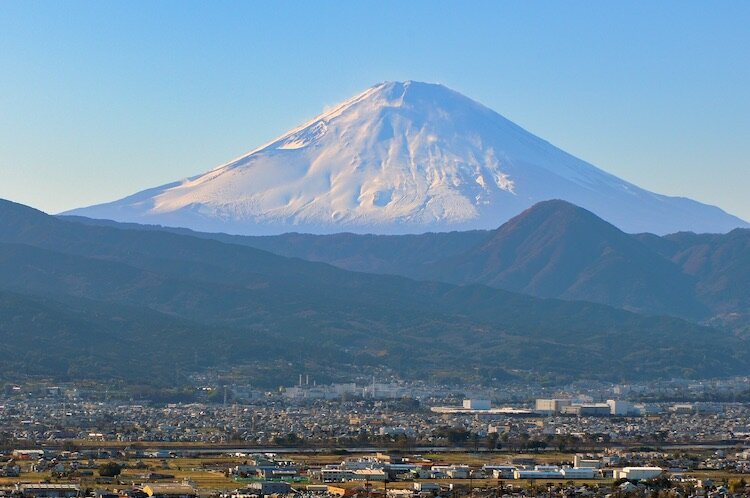 静岡県御殿場市から見た富士山