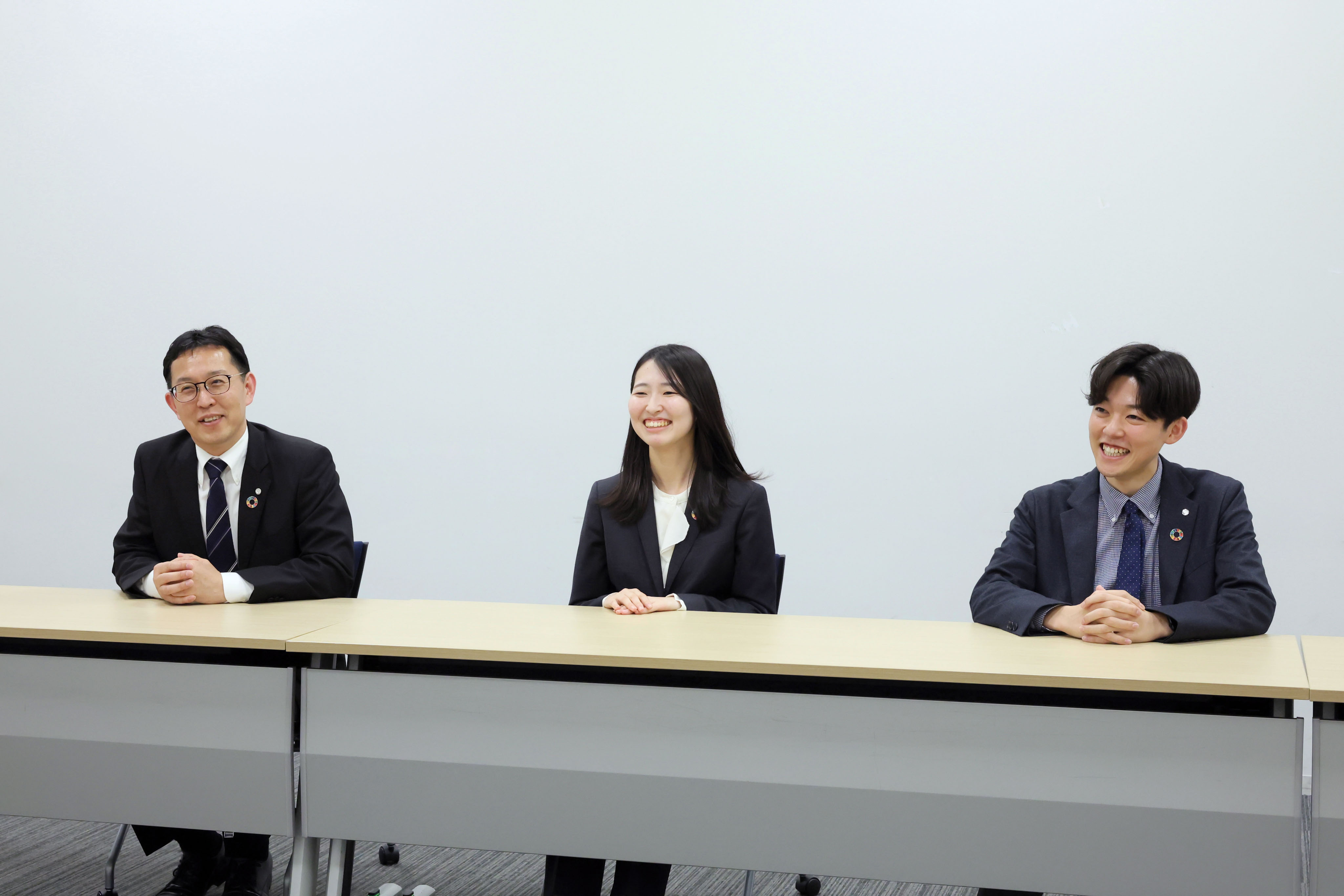 第一三共ヘルスケア 広報部 岩城純也さん、広報部 秋山尚輝さん、広報部 中村美由希さん